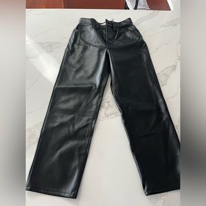 Madewell leather pants